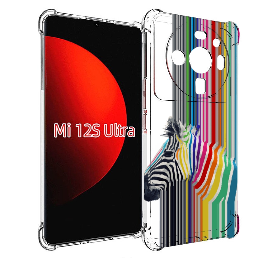 

Чехол MyPads радужная зебра для Xiaomi 12S Ultra, Прозрачный, Tocco