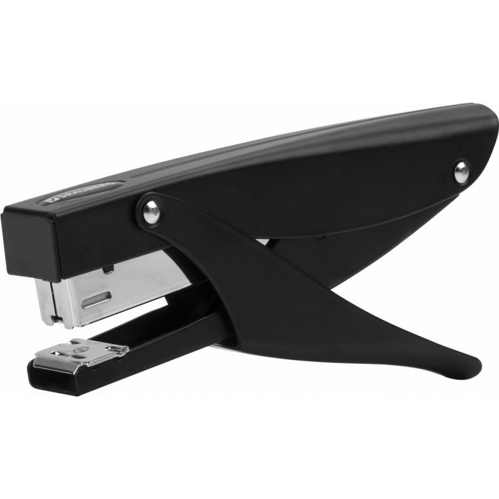 

Степлер-плаер №24/6 Brauberg Extra Easy Press, до 30 листов, металлический корпус, черный,