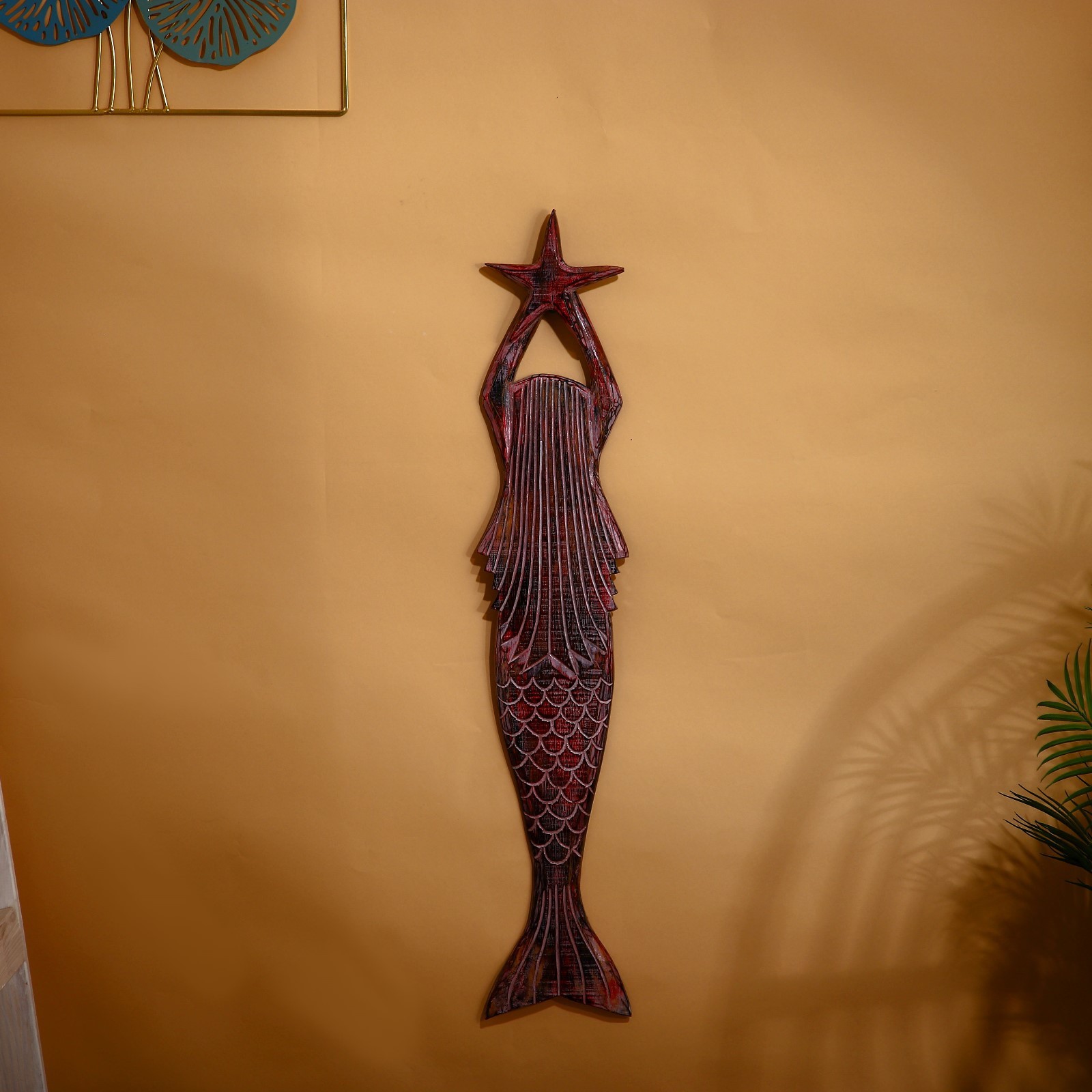 

Панно настенное "Русалка" албезия 85 см, Indonesian style
