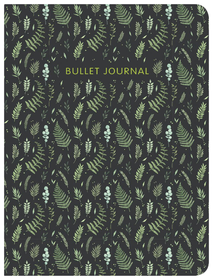 

Блокнот Эксмо в точку Bullet Journal Э-978-5-04-118438-4 Листья