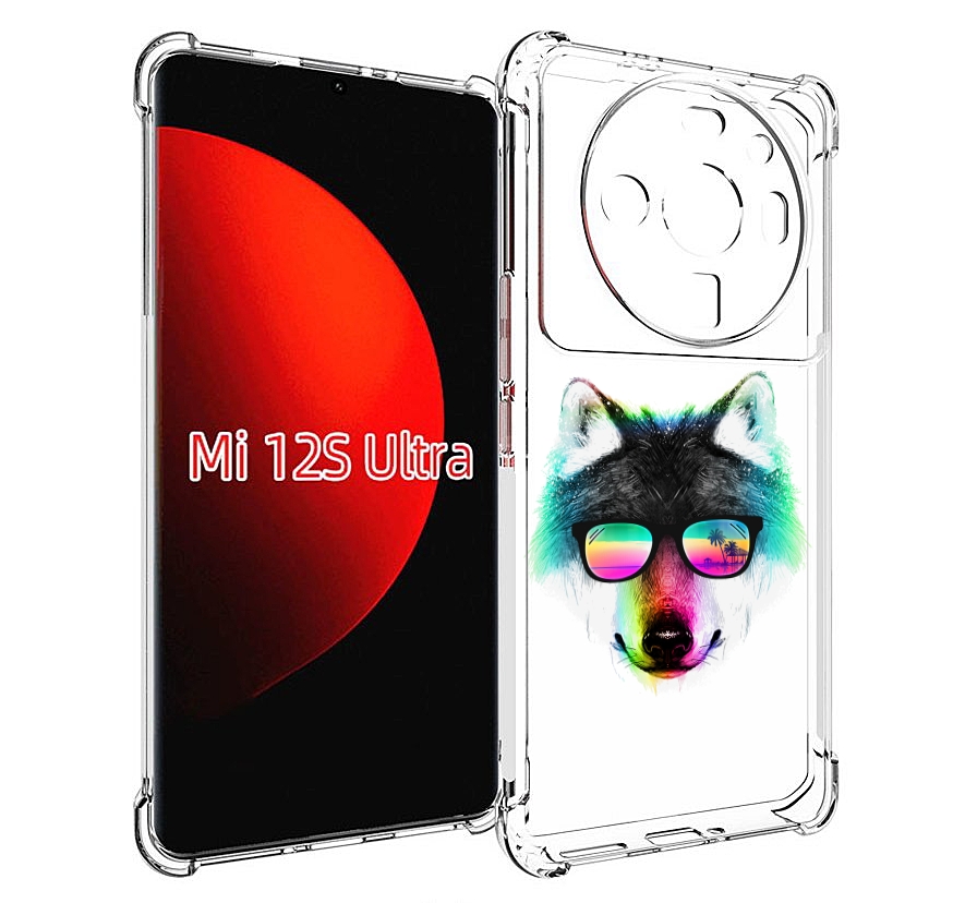 

Чехол MyPads радужный волк для Xiaomi 12S Ultra, Прозрачный, Tocco
