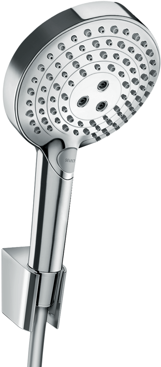 Душевой набор Hansgrohe Raindance Select S 120 3jet P с держателем и шлангом 125 см (27669