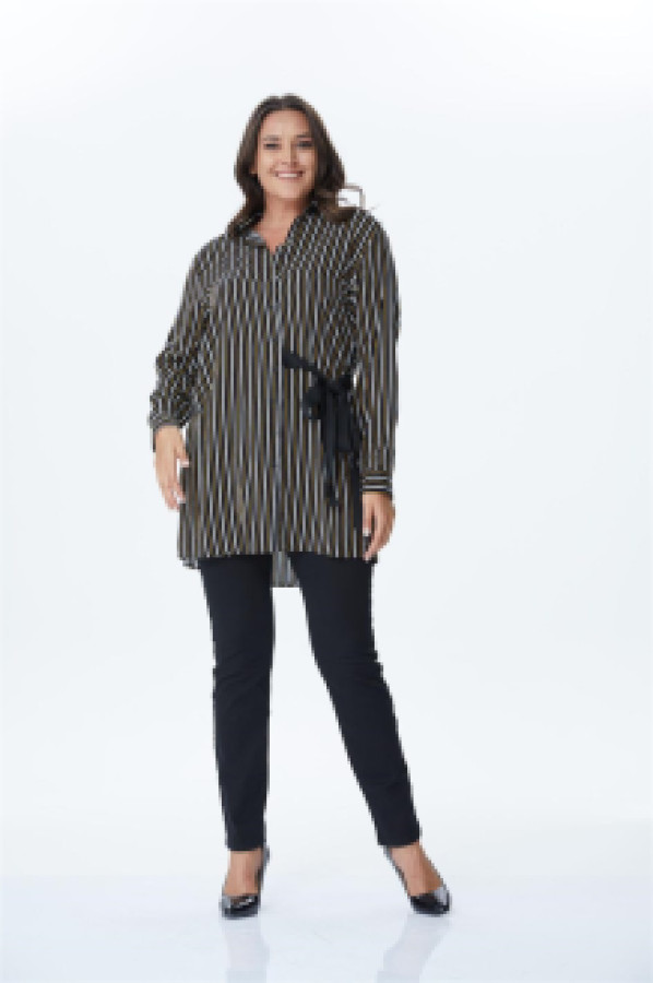 

Рубашка женская My Line Moda 423 черная 46 (доставка из-за рубежа), Черный, 423