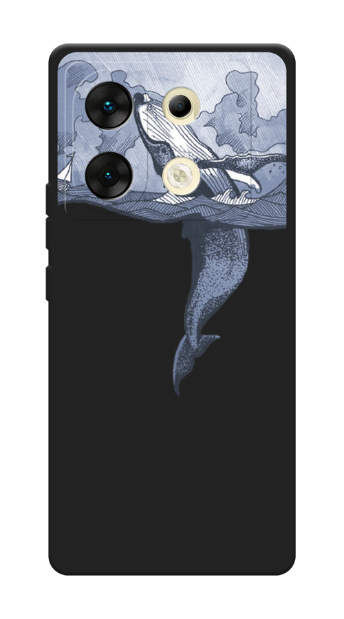 

Чехол Awog на Infinix Zero 30 5G "Два измерения", Голубой;черный;прозрачный, 3104952-1