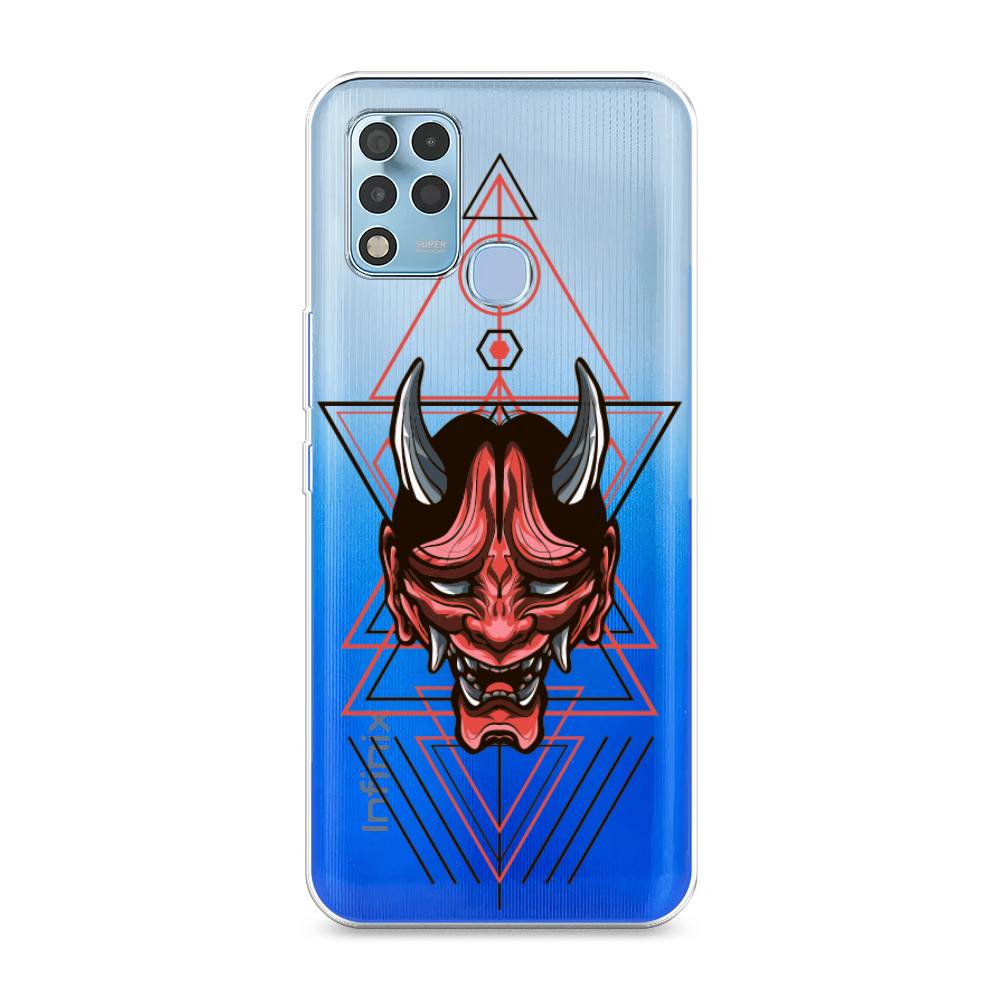 

Чехол для Infinix Hot 11 G37 "Hanya Oni mask", Серый;красный;черный, 3102150-4