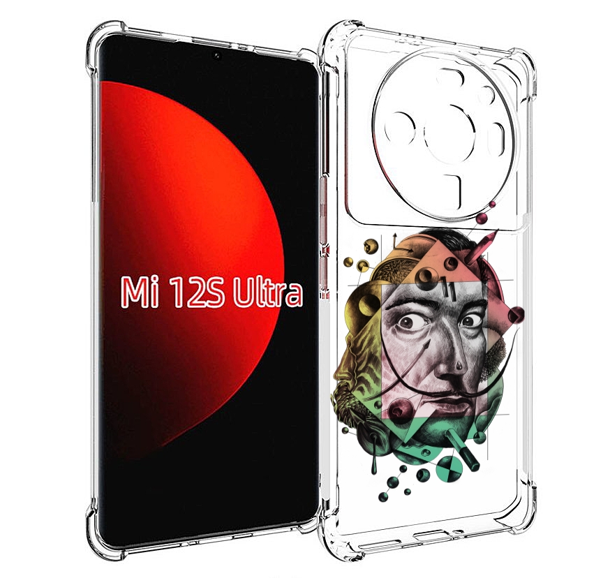 

Чехол MyPads разноцветное лицо абстракция для Xiaomi 12S Ultra, Прозрачный, Tocco