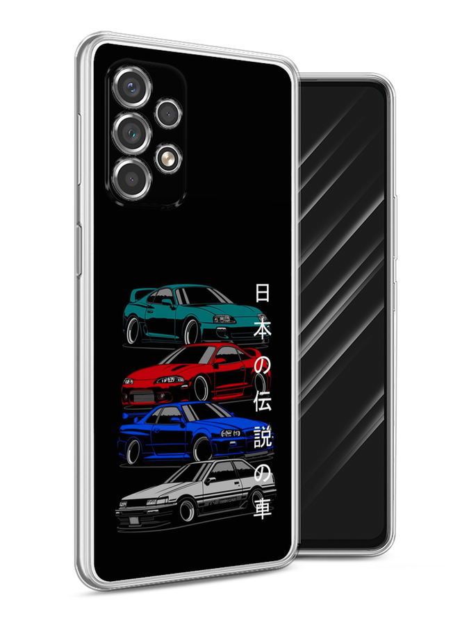 

Чехол Awog на Samsung Galaxy A53 / Самсунг A53 "JDM Legend cars", Зеленый;красный;синий, 2104550-5