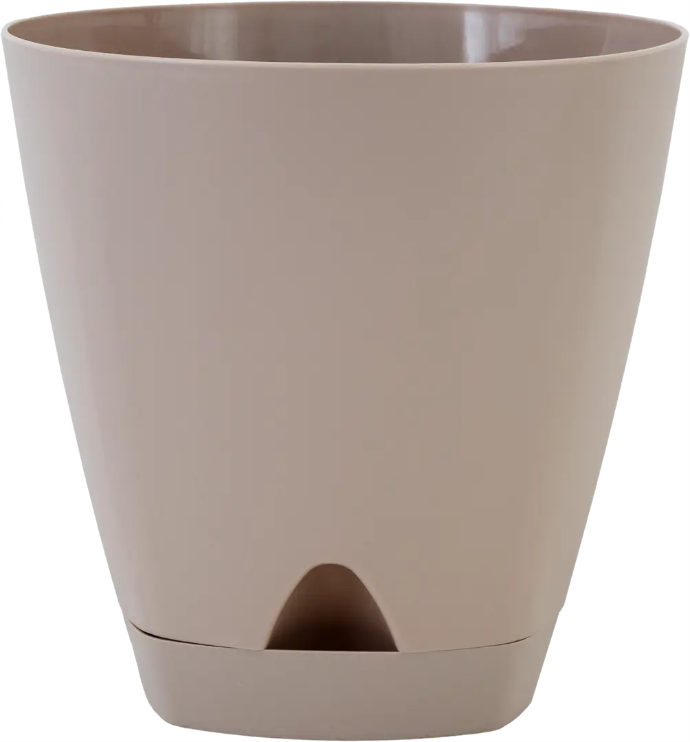 Горшок цветочный Ingreen Amsterdam 25 h24.4 см v8 л пластик молочный шоколад