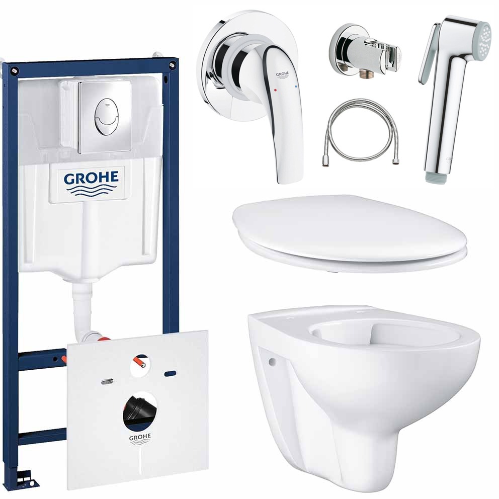 Готовый набор для туалета GROHE Bau Ceramic с панелью смыва Skate Air (NW0008) 600016750300