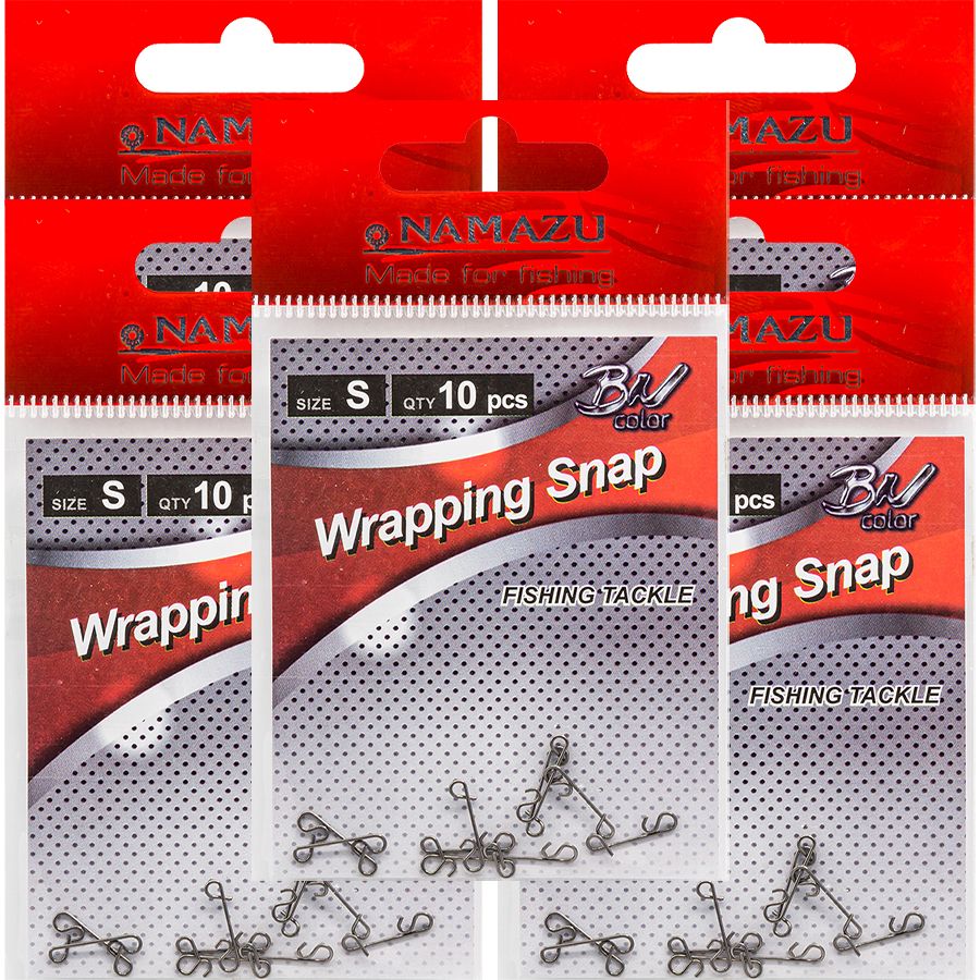 Безузловая застежка Namazu WRAPPING SNAP N-FT-WSS цв BN р S test-4 кг 5 уп 50 шт 575₽