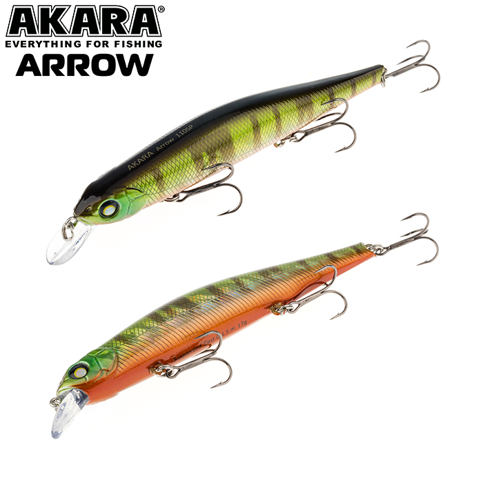 

Воблер Akara Arrow 110SP 17 гр 3/5 oz 4,3 in A206, Разноцветный, Arrow