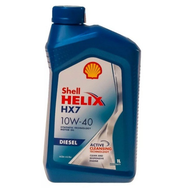 Моторное масло SHELL полусинтетическое Helix Diesel HX7 10W40 1л