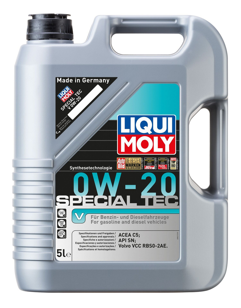 фото Масло моторное нс-синт. special tec v 0w-20 (1л) liqui moly