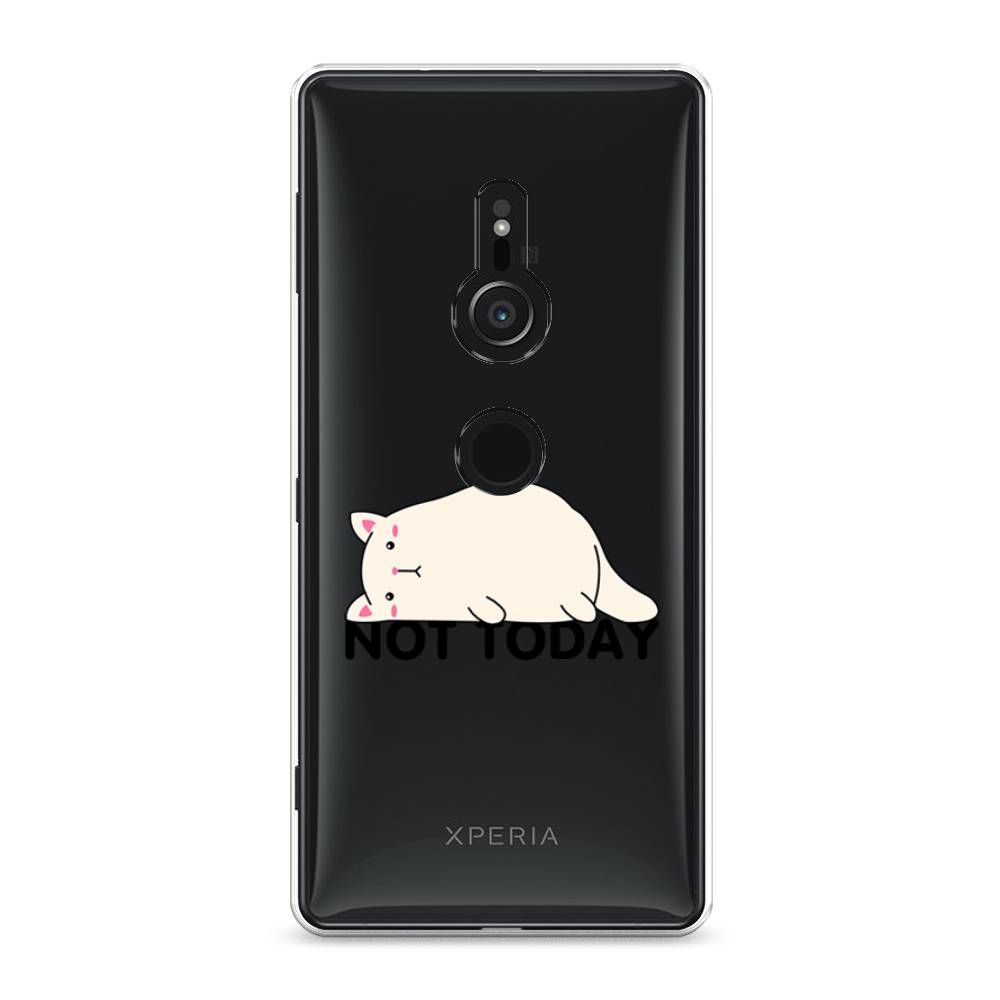 

Чехол для Sony Xperia XZ2 "Cat not today", Белый;розовый;черный, 52850-1