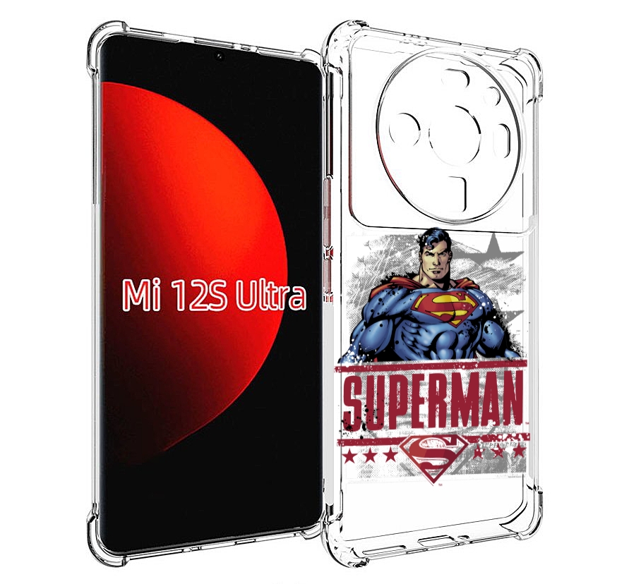 

Чехол MyPads рисунок супермен для Xiaomi 12S Ultra, Прозрачный, Tocco