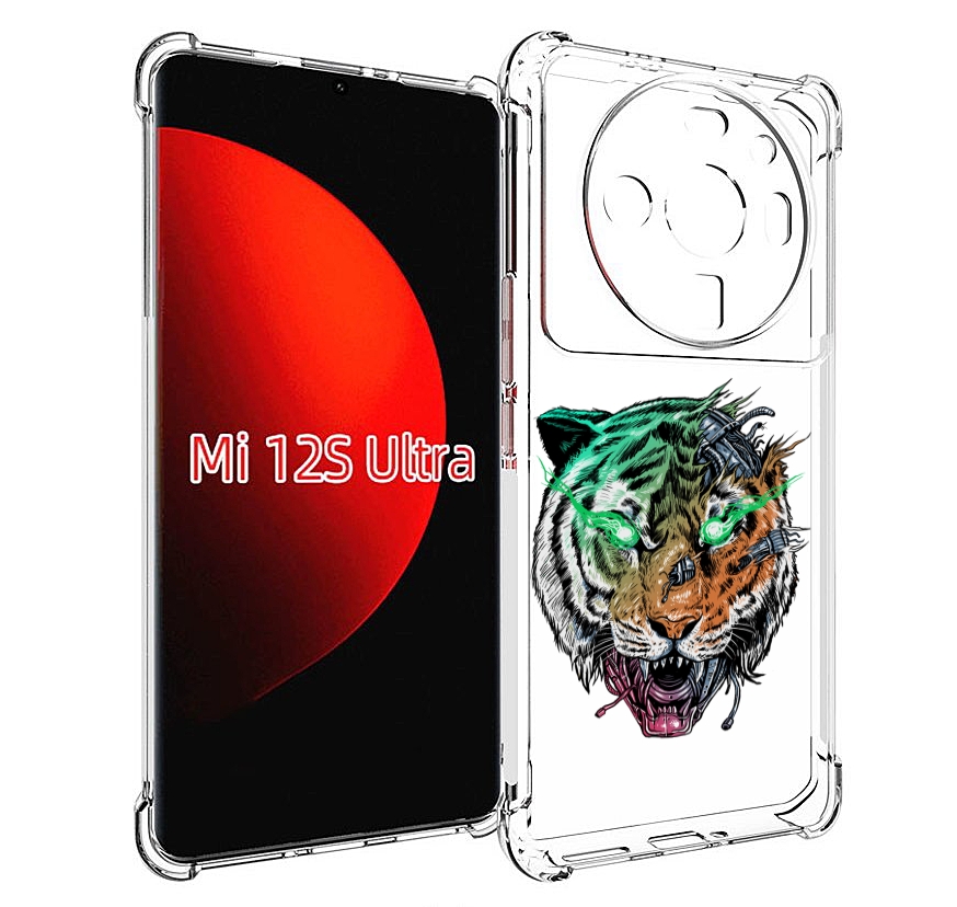 

Чехол MyPads робо-тигр для Xiaomi 12S Ultra, Прозрачный, Tocco
