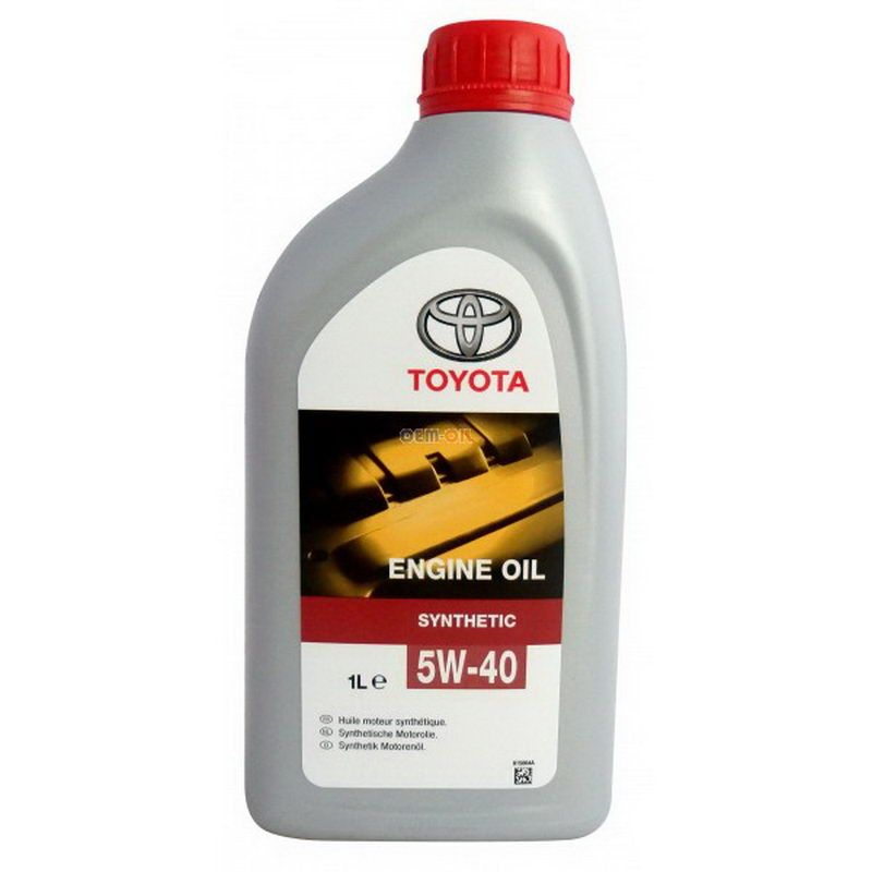 

Моторное масло Toyota синтетическое 5W40 Engine Oil Synthetic A3/B3/B4 SL/SF 1л