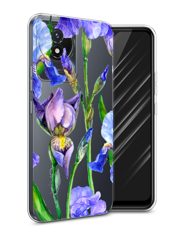 

Чехол Awog на Vivo Y02 "Синие ирисы", Фиолетовый;голубой;зеленый, 268150-8
