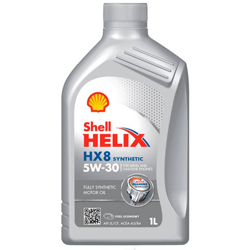 Моторное масло синтетическое 1л - Helix HX8 Synthetic 5W30 SN/CF, A3/B3/B4, VW 502.00/505.