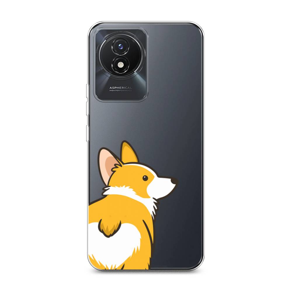 

Чехол Awog на Vivo Y02 "Корги следуй за мной", Желтый;бежевый;белый, 268150-2