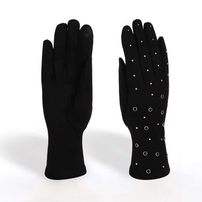 

Перчатки женские NoBrand 9702142 черные, Черный, 9702142