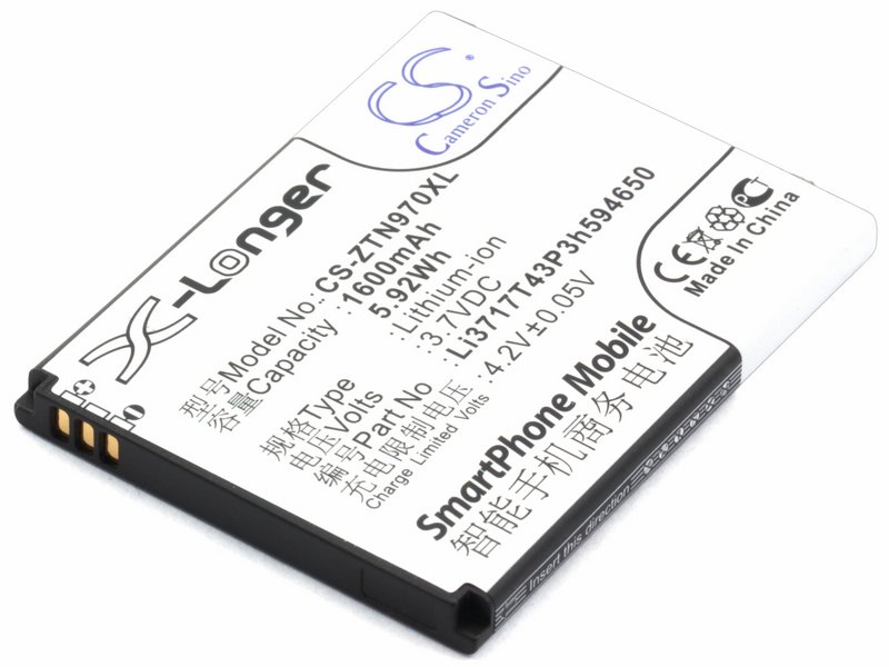 

Аккумуляторная батарея для ZTE V807, V889M, V970 (Li3716T42P3H594650)