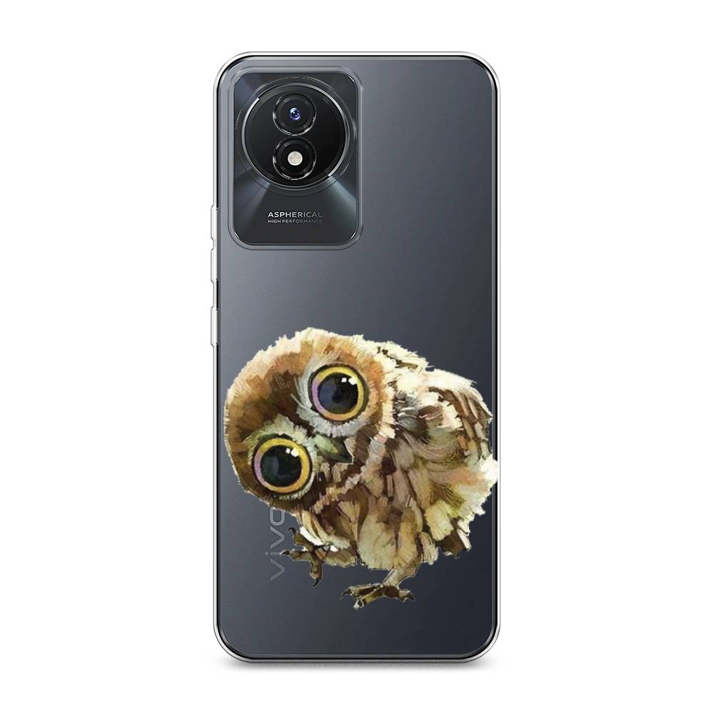 

Чехол Awog на Vivo Y02 "Любопытный совенок", Коричневый;белый;прозрачный, 268150-1