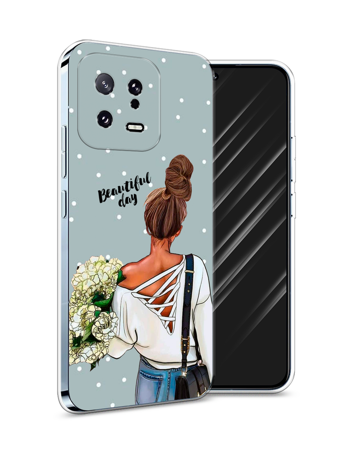 

Чехол Awog на Xiaomi 13 5G "Beautiful day", Голубой;коричневый;бежевый, 317250-6