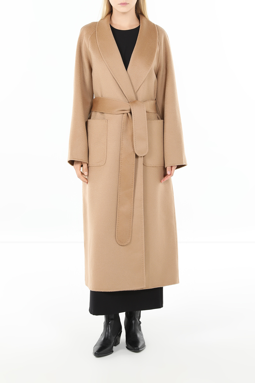 

Пальто женское SABRINA SCALA SS24076249 бежевое 42 RU, Бежевый, SS24076249