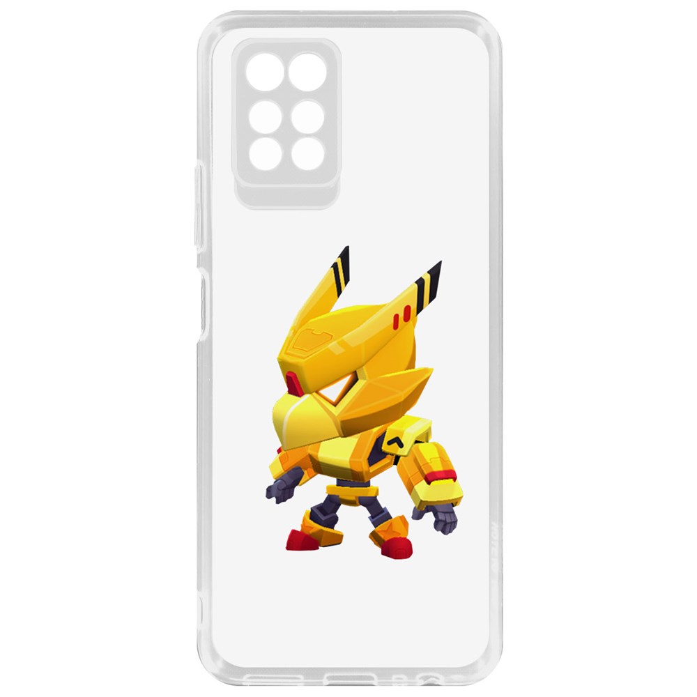 

Чехол-накладка Brawl Stars-Ворон Золотой Меха для Infinix Note 10 Pro, Прозрачный
