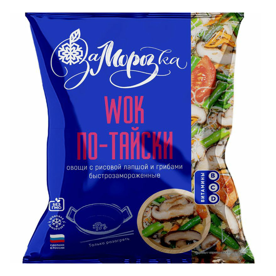 Замороженная смесь Wok По-тайски 400 г NoBrand