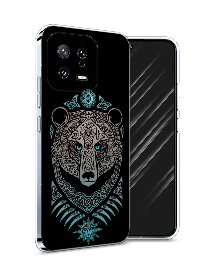 

Чехол Awog на Xiaomi 13 5G "Кельтский медведь", Черный;серый, 317250-2