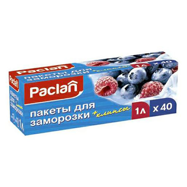 Пакеты для заморозки Paclan 10x21 см 40 шт 141₽