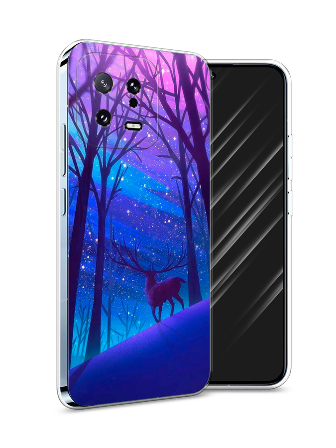 

Чехол Awog на Xiaomi 13 5G "Северный олень", Фиолетовый;голубой;синий, 317250-2