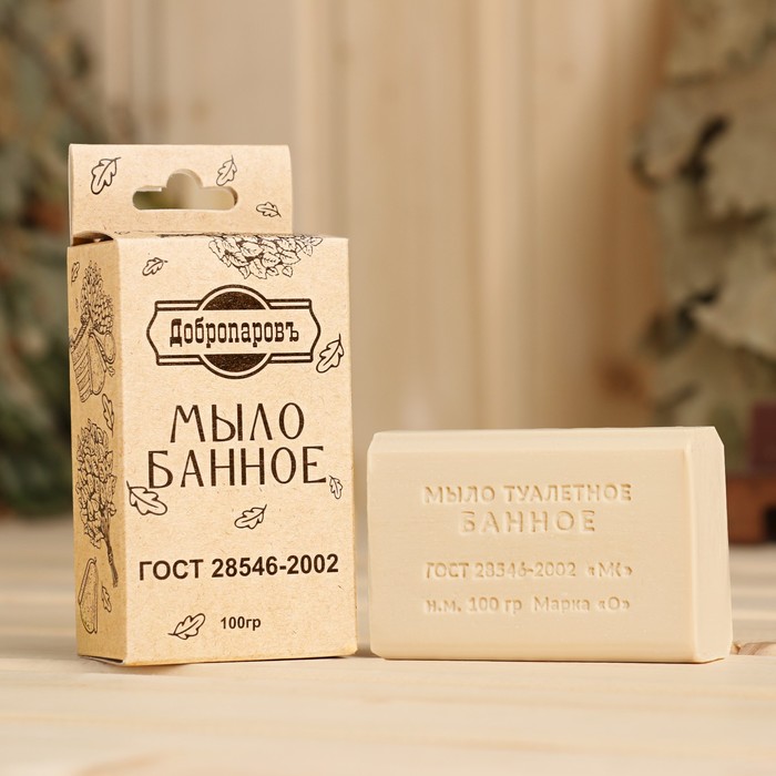 

Туалетное мыло "Банное" Добропаровъ 100 г (2 шт)