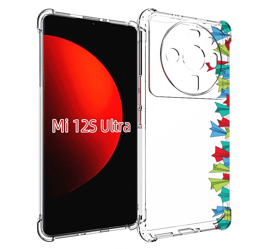 

Чехол MyPads самолетики из листочков для Xiaomi 12S Ultra, Прозрачный, Tocco