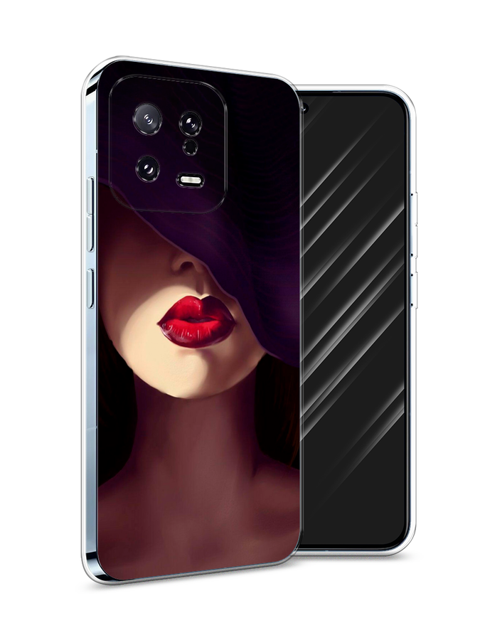 

Чехол Awog на Xiaomi 13 5G "Красные губы", Черный;бежевый;красный, 317250-7