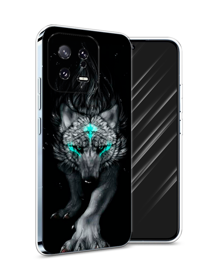 

Чехол Awog на Xiaomi 13 5G "Волшебный волк", Черный;серый, 317250-2