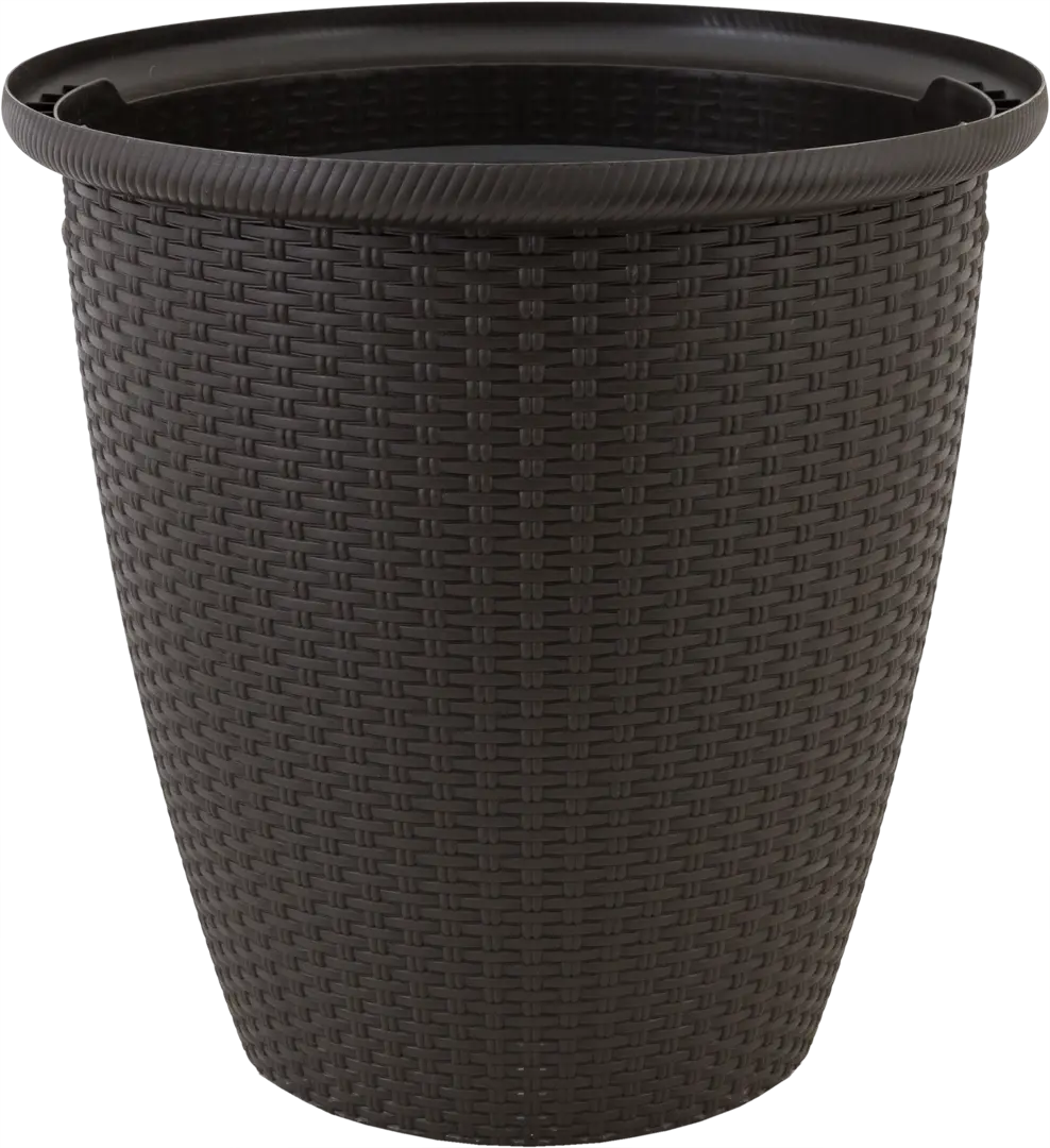 

Цветочное кашпо InGreen Rattan пластик SSS-82824913 50 л горький шоколад 1 шт., Коричневый, Rattan