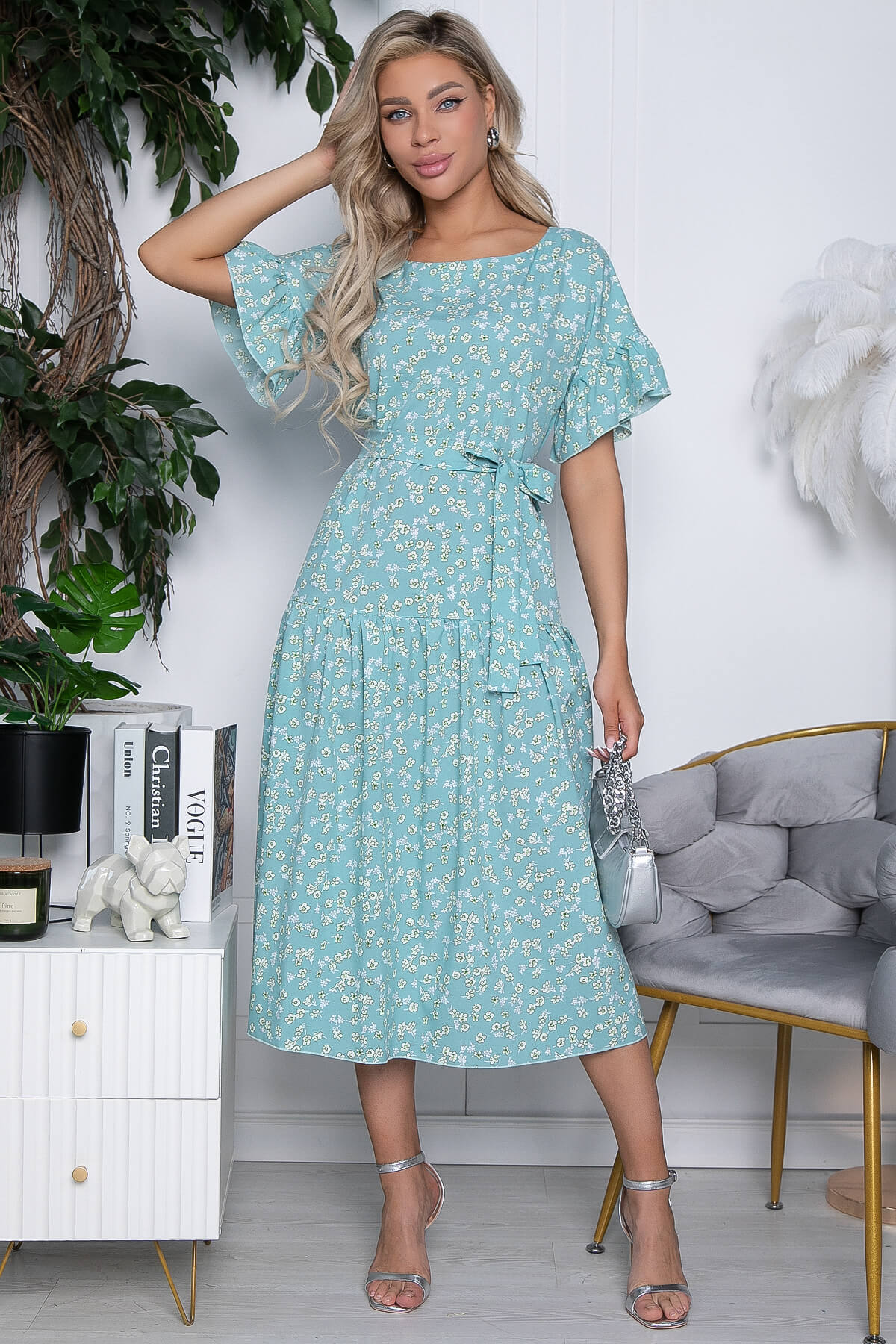 

Платье женское LT Collection Калипсо бирюзовое 52 RU, Бирюзовый, Калипсо