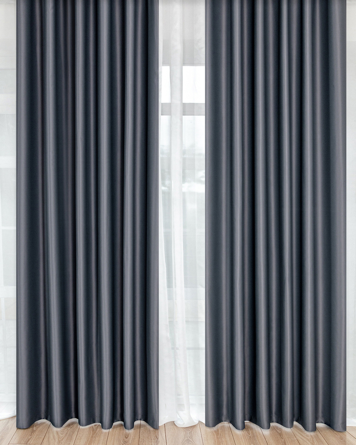 

Комплект штор Блэкаут 200х260 Амадео Серый Evrika Home, Амадео 2ш