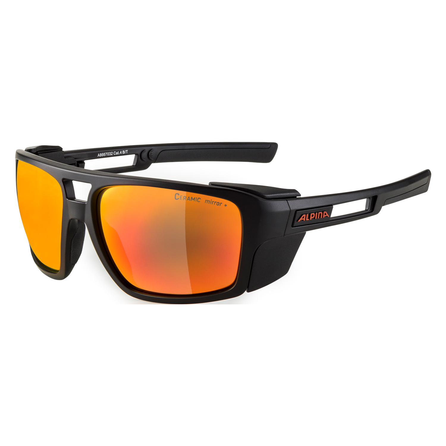

Очки Солнцезащитные Alpina Skywalsh Black Matt/Red Mirror Cat.4 Fogstop (Б/Р) 2024-25, Skywalsh