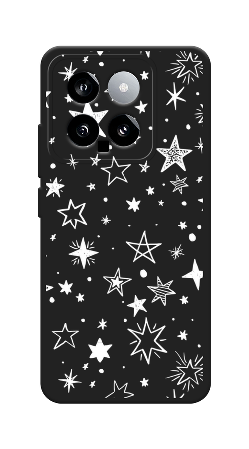 

Чехол Awog на Xiaomi 14 "Звездочки графика белая", Прозрачный;белый, 320352-1