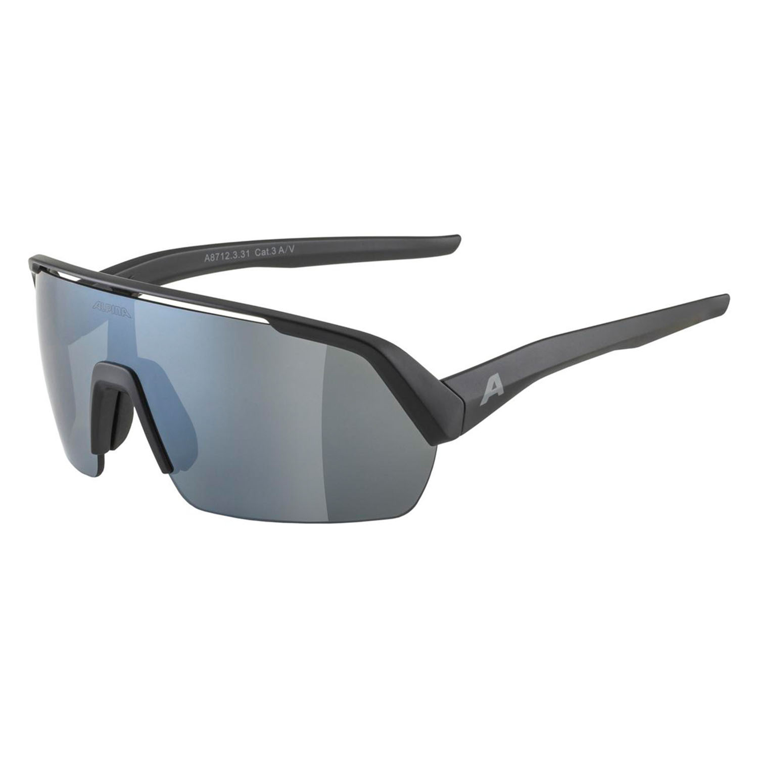 

Очки Солнцезащитные Alpina Turbo Hr Black Matt /Black Mirror Cat.3, Fogstop (Б/Р) 2024-25, Turbo Hr