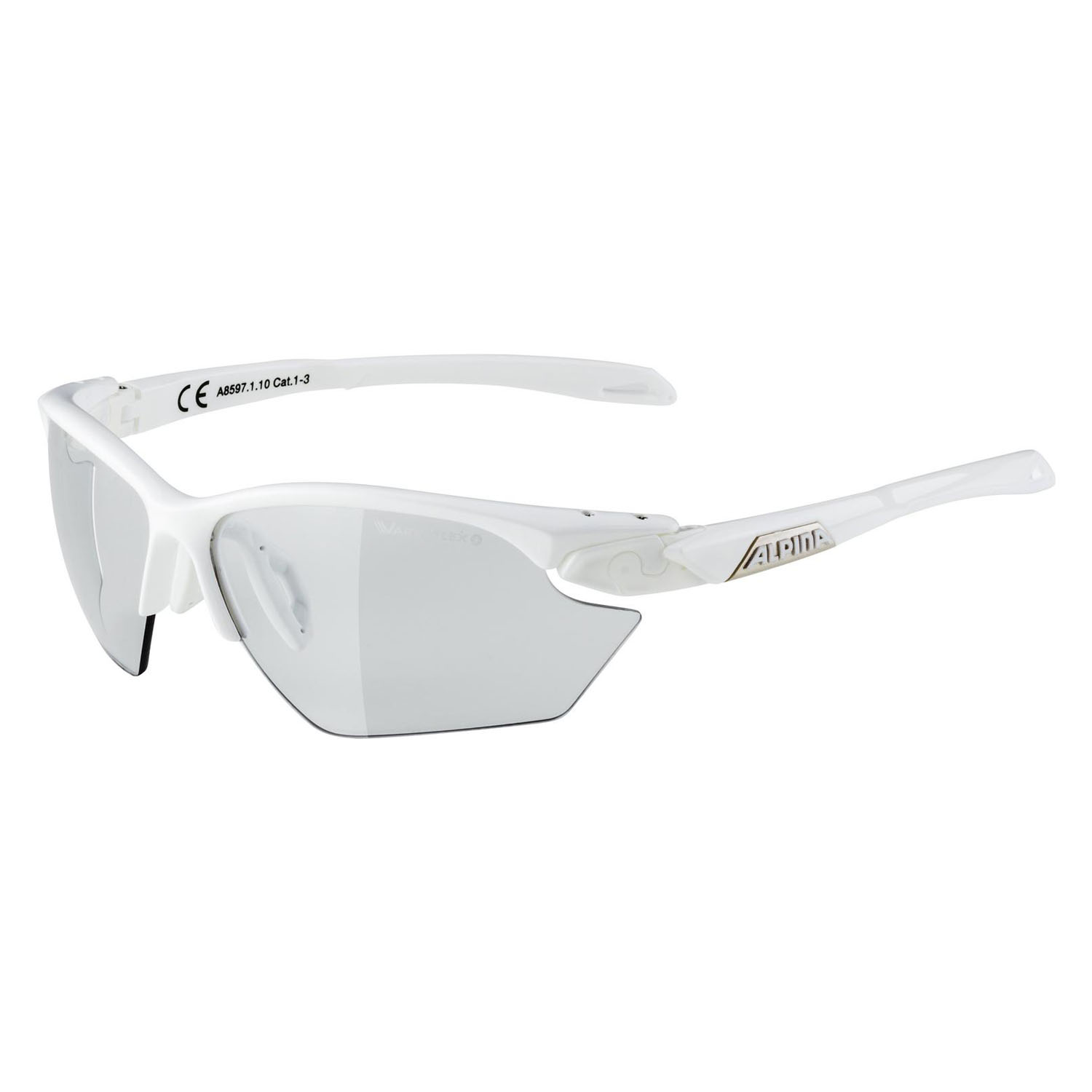 

Очки Alpina Twist Five Hr S Vl+ White Gloss/Varioflex Black Cat.1-3 Fogstop Б/Р, Twist Five Hr S Vl+