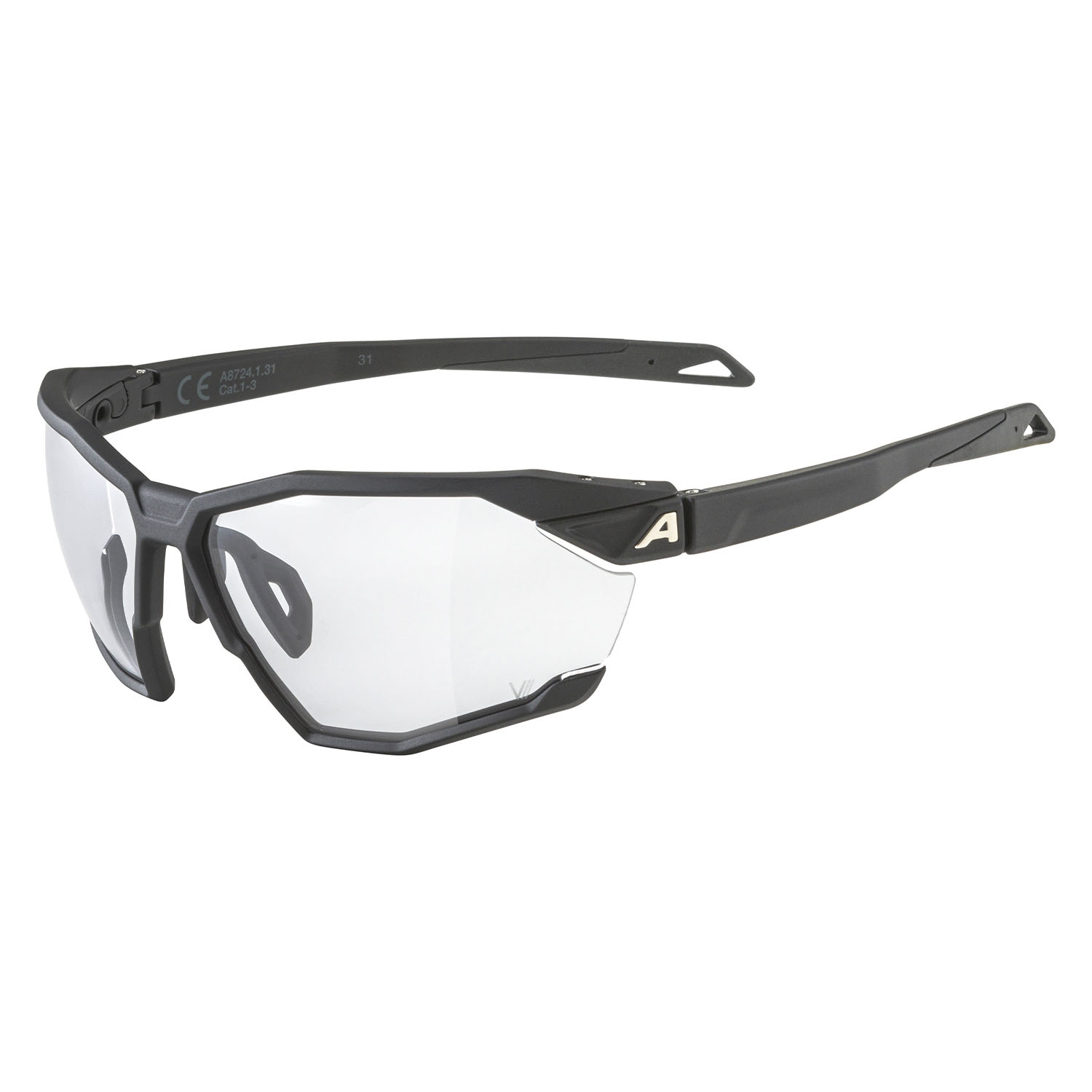 

Очки Солнцезащитные Alpina Twist Six V Black Matt/Varioflex Black Cat.1-3 Fogstop (Б/Р), Twist Six V