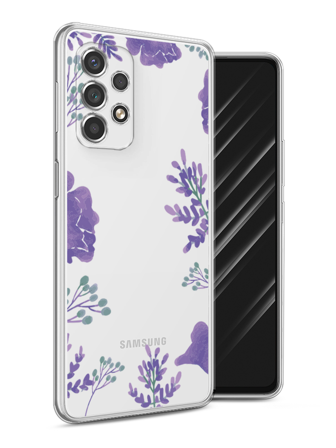 

Чехол Awog на Samsung Galaxy A53 / Самсунг A53 "Сиреневая цветочная рамка", Прозрачный;фиолетовый, 2104550-8