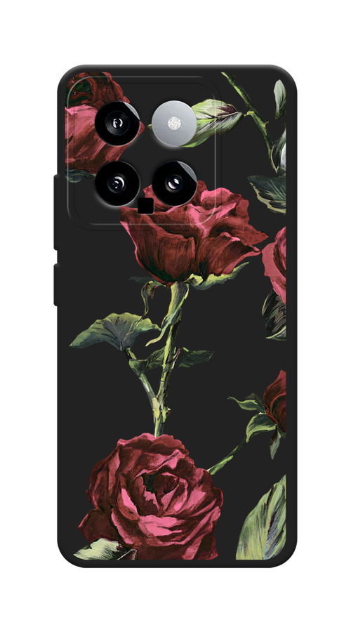 

Чехол Awog на Xiaomi 14 "Бордовые розы фон", Бордовый, 320352-1
