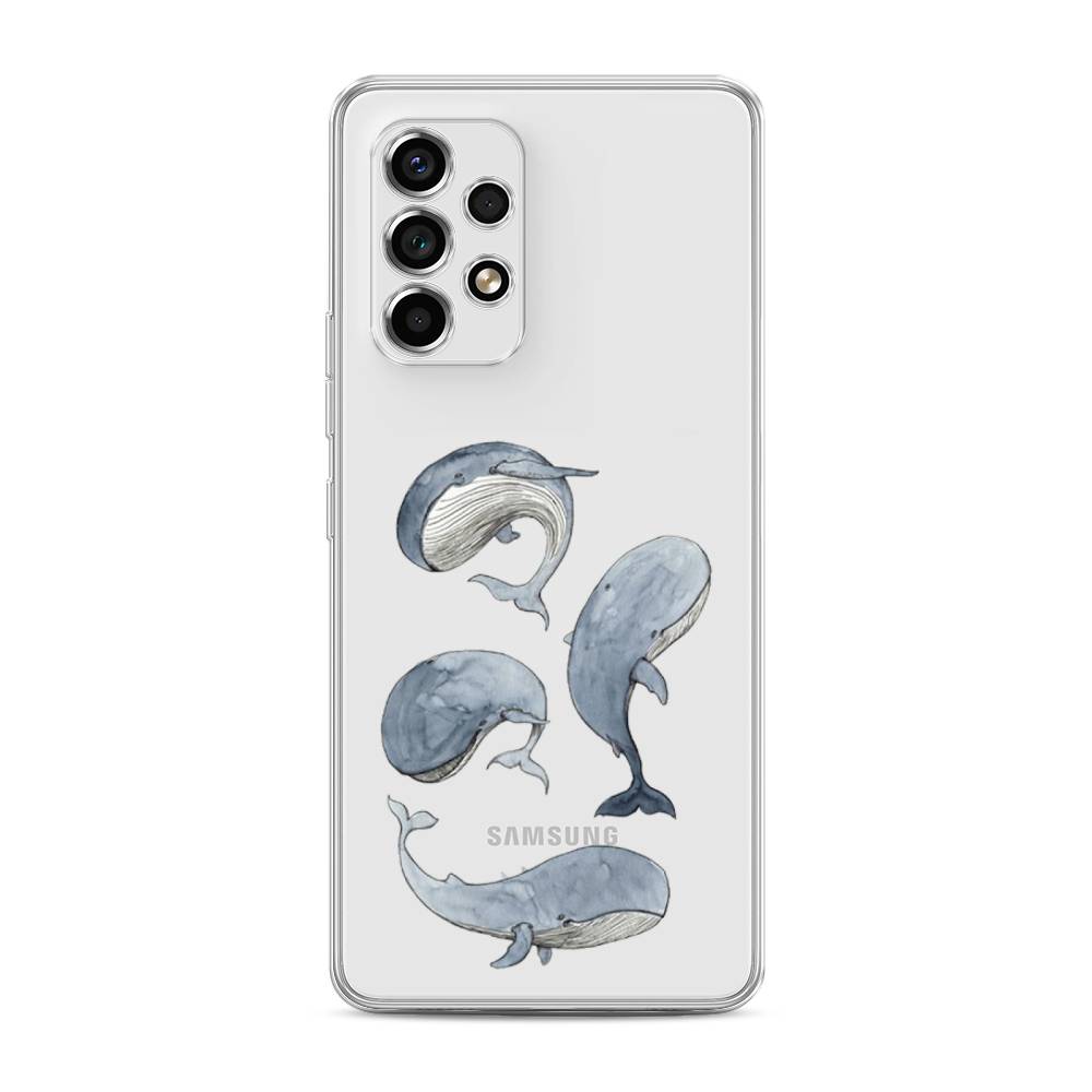 

Чехол Awog на Samsung Galaxy A53 / Самсунг A53 "Киты", Белый;прозрачный;голубой, 2104550-1