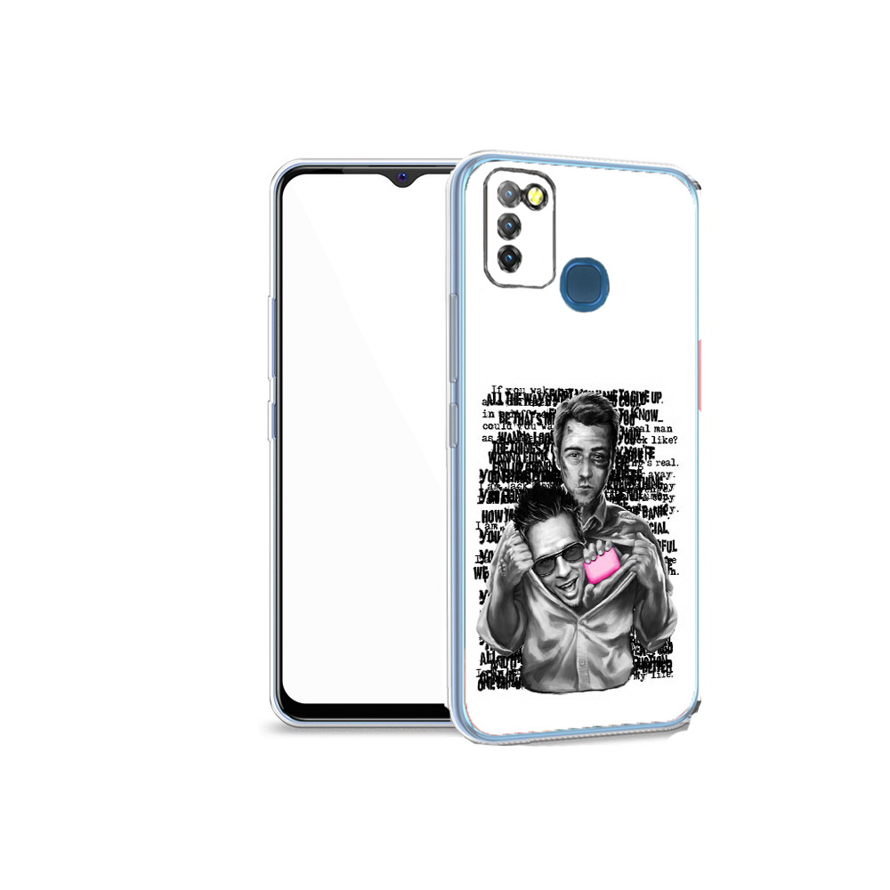 

Чехол MyPads Tocco для Infinix Hot 10 Lite бойцовский клуб, Прозрачный, Tocco